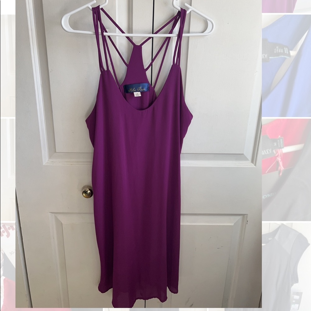 Purple fuschia strappy sundress
